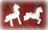 Dekohnger 'Einhorn' aus Polyresin 2er-Set