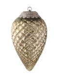PTMD Dekohnger 'Zapfen' aus Glas gold 30 cm