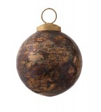 PTMD Christbaumkugel 'Fiene' aus Glas gold 7,5 cm