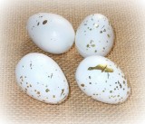 Deko-Eier 'Goldfleck' aus Styropor 16er-Set