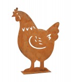 PTMD Huhn aus Metall mit Rostfinish 18 cm