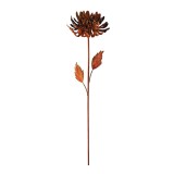 PTMD Gartenstecker 'Chrysantheme' aus Metall mit Rostfinish 62 cm