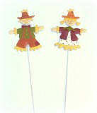 Dekostecker 'Vogelscheuche' Metall 4er-Set