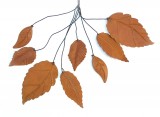 Dekohnger 'Blatt' Metall rost 8er-Set