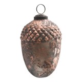 PTMD Dekohnger 'Eichel' aus Glas kupfer 11 cm