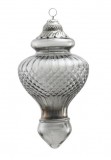PTMD Dekohänger 'Ornament' aus Glas grau 28 cm