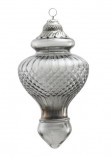 PTMD Dekohnger 'Ornament' aus Glas grau 28 cm