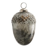 PTMD Dekohnger 'Eichel' aus Glas silber-gold 11,5 cm