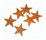 Stern Metall rost 5 cm 12er-Set