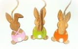 Dekohnger 'Hase' aus Holz 4er-Set