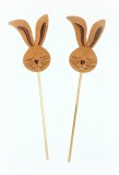 Dekostecker 'Hasenkopf' aus Filz 2er-Set