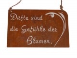 Schild 'Dfte' Metall rost 35 cm